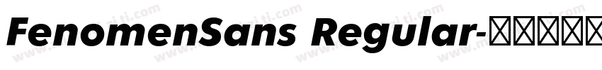 FenomenSans Regular字体转换